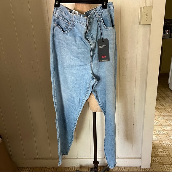 Levi's Denim - SOLD LEVIS sz 34 x 29 High Loose Taper Premium Blue Denim Jeans